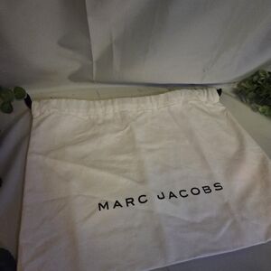 Marc Jacobs Dust Bag Cream Cotton Storage Bag Ribbon Drawstring